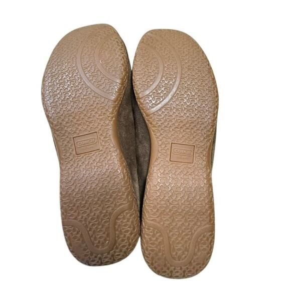 "Coach" Women's Brown Suede Loafers SZ 8 Driving Shoes Designer Preppy Old Money - Picture 9 of 9